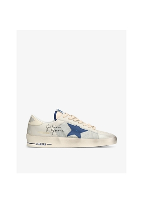 Mens Golden Goose Stardan Lo Suede Low-Top Trainers