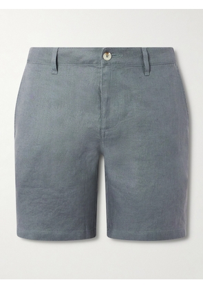 Onia - Straight-Leg Linen Shorts - Men - Gray - UK/US 30