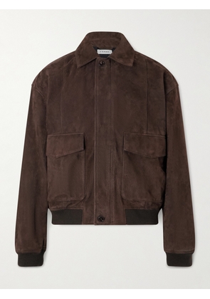 FRAME - Retro Suede Bomber Jacket - Men - Brown - S