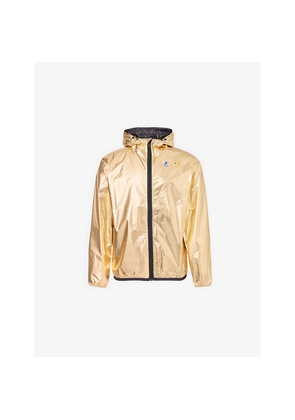 Mens Comme Des Garcons Play Comme Des Garçons Play x K-Way Hooded Two-Zip Pockets Regular-Fit Woven Jacket