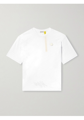 Moncler Genius - A$AP Rocky Logo-Appliquéd Cotton-Jersey T-Shirt - Men - White - XS