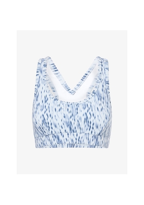 Womens Varley Move Selma Graphic-Pattern Stretch-Jersey Bra