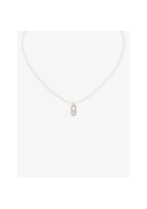 Messika Cares 18ct White-Gold and 0.09ct Diamond Cord Necklace