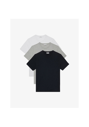 Mens Reiss Bless Pack-Of-Three Cotton T-Shirts