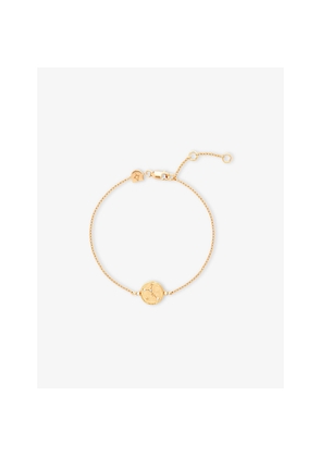 Astrid & Miyu Zodiac Cancer 18ct Yellow Gold-Plated Sterling-Silver and Cubic Zirconia Pendant Bracelet