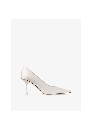 Womens Jimmy Choo Ixia 80 Satin Heeled Pumps