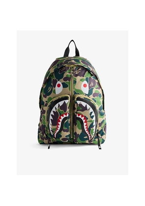 Mens A Bathing Ape Abc Camo Shark Woven Backpack