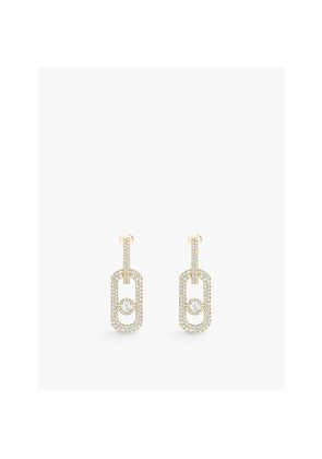Messika So Move XL Pavé 18ct Yellow-Gold and 2.12ct Diamond Earrings