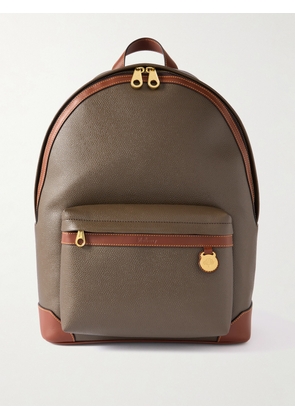 Mulberry - Heritage Leather-Trimmed Eco Scotchgrain Backpack - Men - Green