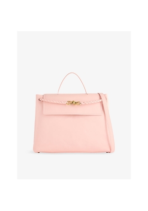 Womens Bottega Veneta Andiamo Large Leather Top-Handle Bag