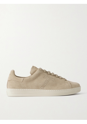 TOM FORD - Warwick Perforated Suede Sneakers - Men - Brown - EU 40