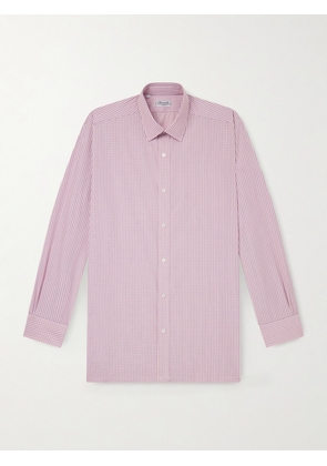 Charvet - Checked Cotton-Poplin Shirt - Men - Pink - EU 38
