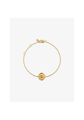 Womens Monica Vinader Initial A Stamp 18ct Yellow Gold Vermeil Bracelet