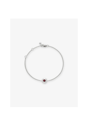 Womens Monica Vinader July Birthstone Ruby and Sterling-Silver Bracelet