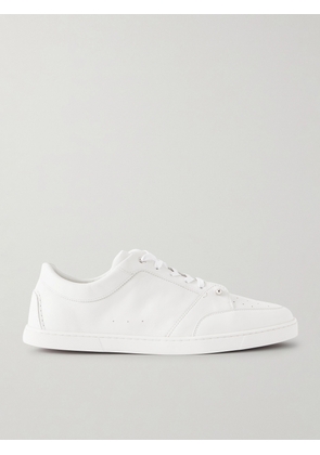 Christian Louboutin - Chambelisneak Embellished Perforated Leather Sneakers - Men - White - EU 40