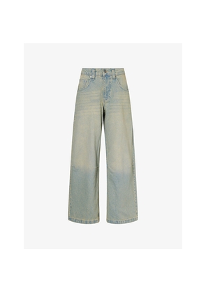 Womens Jaded London New Fit Colussus Wide-Leg Denim Jeans