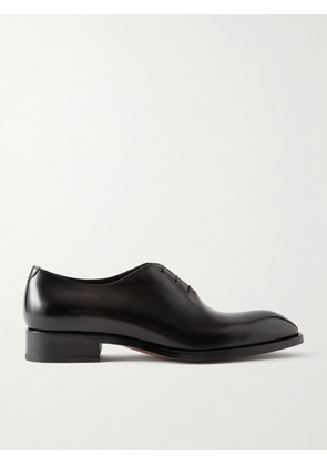 TOM FORD - Whole-Cut Leather Oxford Shoes - Men - Black - EU 40