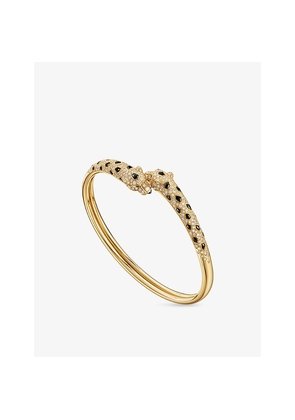 Womens Panthère De Cartier 18ct Yellow-Gold, 1.65ct Onyx, Emerald and 1.65ct Brilliant-Cut Diamond Bracelet