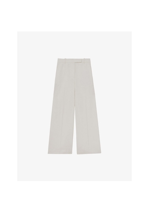 Womens Reiss Devon Wide-Leg Woven Trousers