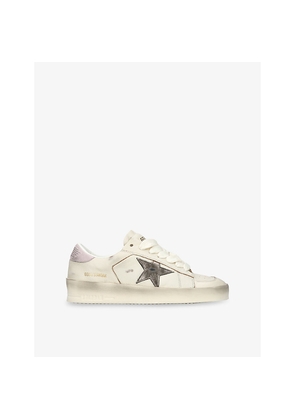 Womens Golden Goose Stardan Low-Top Leather Trainers