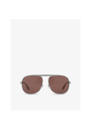Gucci Gg1514S Pilot-Frame Metal Sunglasses