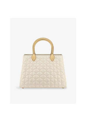 Womens Bvlgari Serpentine Duo Leather Top Handle Bag