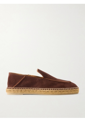 TOM FORD - Collapsible-Heel Suede Espadrilles - Men - Brown - EU 40