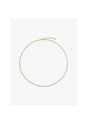 Womens Monica Vinader Wheat 18ct Yellow Gold Vermeil Chain Necklace