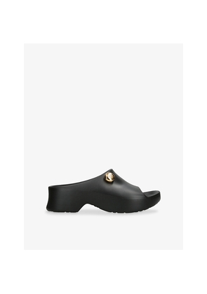 Womens Loewe Foam Anagram Pebble Slides