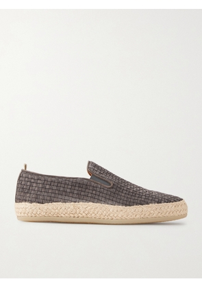 Officine Creative - Bowline 001 Woven Suede Espadrilles - Men - Gray - EU 41