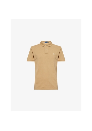 Mens Polo Ralph Lauren Custom Slim-Fit Embroidered-Logo Cotton Polo Shirt