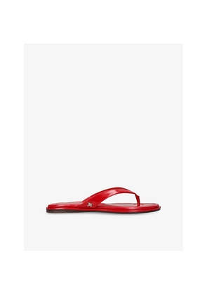 Womens Sam Edelman Remi Faux-Leather Flat Sandals