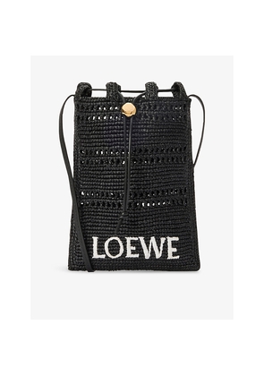 Womens Loewe x Paula's Ibiza Drawstring Pocket Raffia Cross-Body Bag