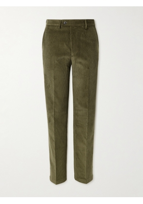 Purdey - Straight-Leg Cotton-Corduroy Trousers - Men - Green - UK/US 30