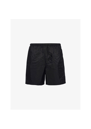 Mens Prada Triangle-Logo Re-Nylon Swim Trunks