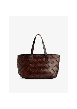 Womens Dragon Diffusion Crossover Woven Leather Tote