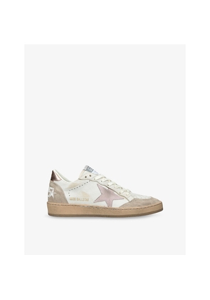 Womens Golden Goose Women's Ball Star Leather Low-Top Trainers