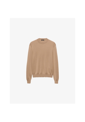 Womens Prada Elbow-Patch Regular-Fit Cashmere Jumper