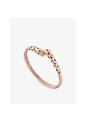 Womens Panthere De Cartier 18ct Rose-Gold and Garnet Bracelet