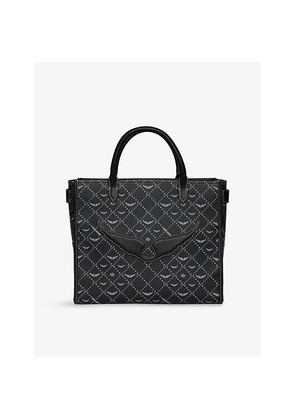 Womens Zadig&Voltaire Angel Monogram Canvas Tote Bag