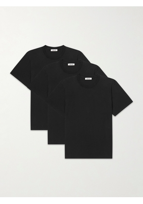 CDLP - Three-Pack Lyocell and Pima Cotton-Blend Jersey T-Shirts - Men - Black - M