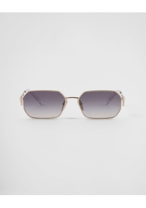 Sunglasses with Prada triangle logo