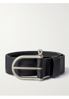 Bleu de Chauffe - 3.5cm Manille Leather Belt - Men - Black - S