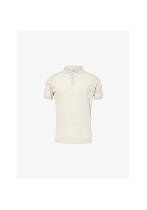 Mens John Smedley Payton Classic-Collar Wool Polo Top