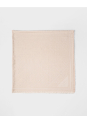 Symbole silk and wool jacquard shawl