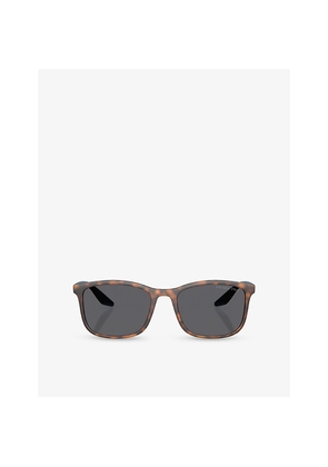 Prada Linea Rossa Ps A08S Polarised Pillow-Frame Injected Sunglasses