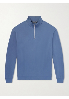 Auralee - Cotton Half-Zip Sweatshirt - Men - Blue - 3