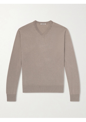Auralee - Cashmere and Silk-Blend Sweater - Men - Brown - 3