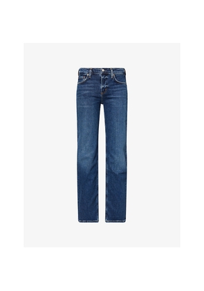 Womens Agolde Low-Rise Slim-Leg Denim Jeans