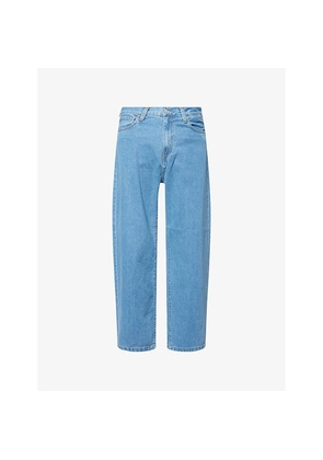 Mens Carhartt WIP Landon Wide-Leg Relaxed-Fit Denim Jeans